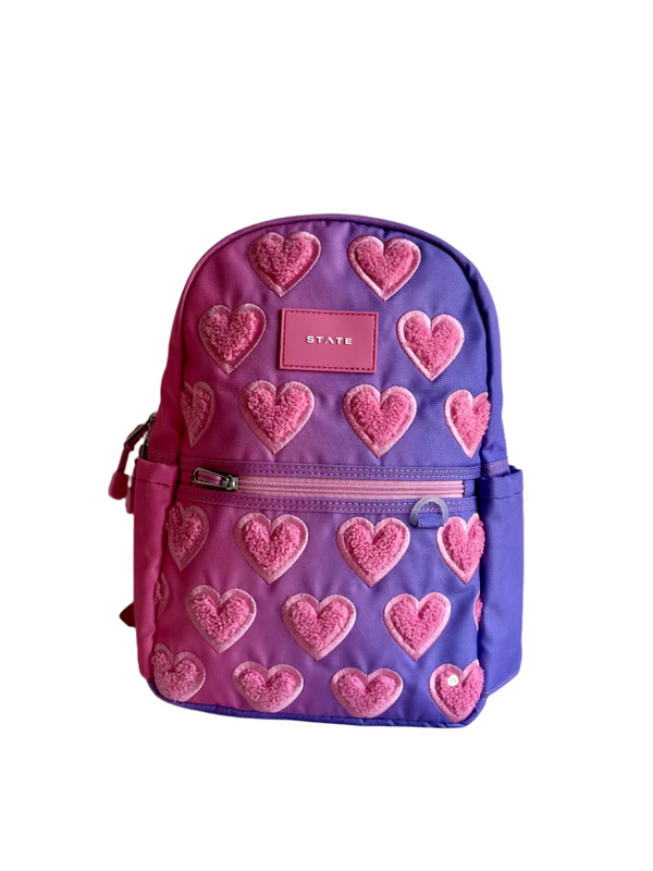 Kane Mini Backpack | Ombre Fuzzy Hearts