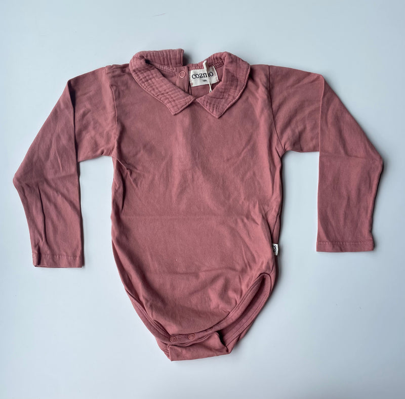 Organic Warm Baby Bodysuit | Rose