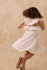 Dress Anaya | Off White Schiffli