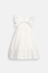 Dress Anaya | Off White Schiffli