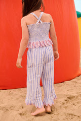 Pants Loukini | Blue Seaside Stripes