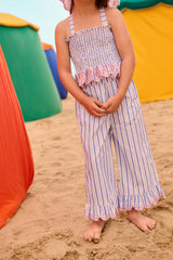 Pants Loukini | Blue Seaside Stripes