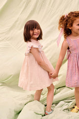 Aloisa Dress | Pink Pomelo Checks