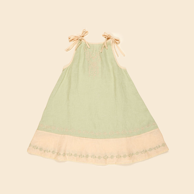 Emeline Sundress | Spearmint / Milk