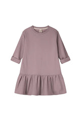 Long-sleeved Frill Dress | Berry