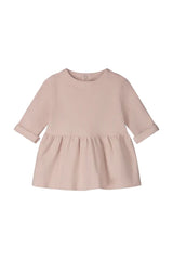 Baby Dress with Snaps | Faded Pink