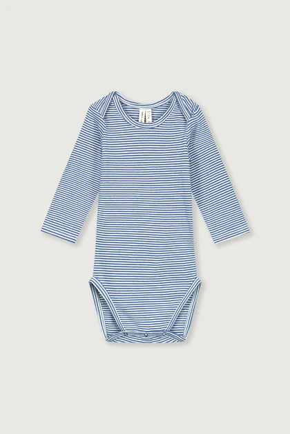 Baby L/S Onesie | Blue Moon/Cream