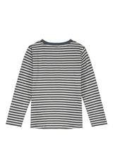 Long-sleeved Tee | Blue Grey Cream