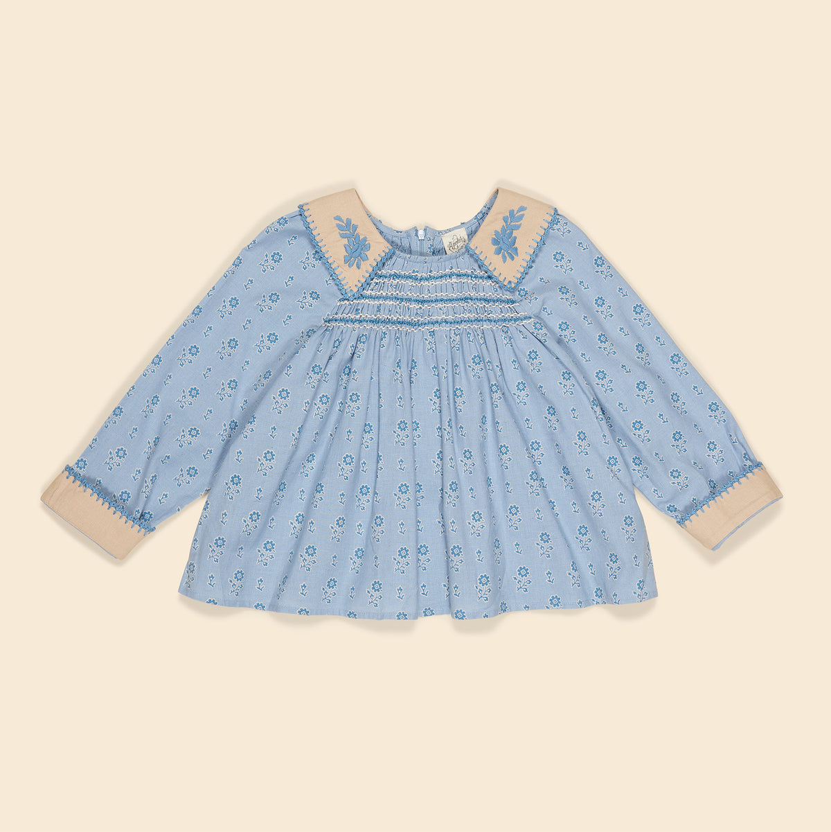 トップス Apolina Hazel Blouse Folk Floral Blue トップス Apolina Hazel Blouse Folk Floral Blue - トップス