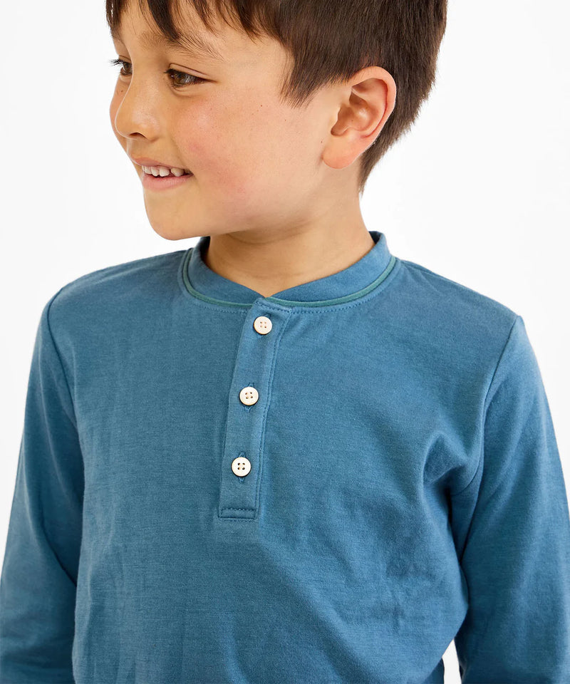 Henley T-Shirt | Petrol