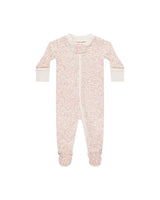 Zip Long Sleeve Sleeper Footie | Pink Blossom