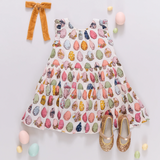 Girls Eloise Ruffle Dress | Multi Eggs