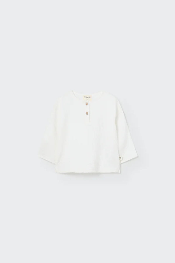 Baby Soft Gauze Shirt | Ivory