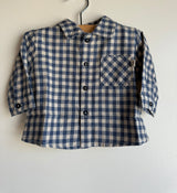 Samuel Baby Shirt | Gingham Flannel