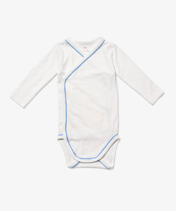Crossbody One-piece | Blue Piping