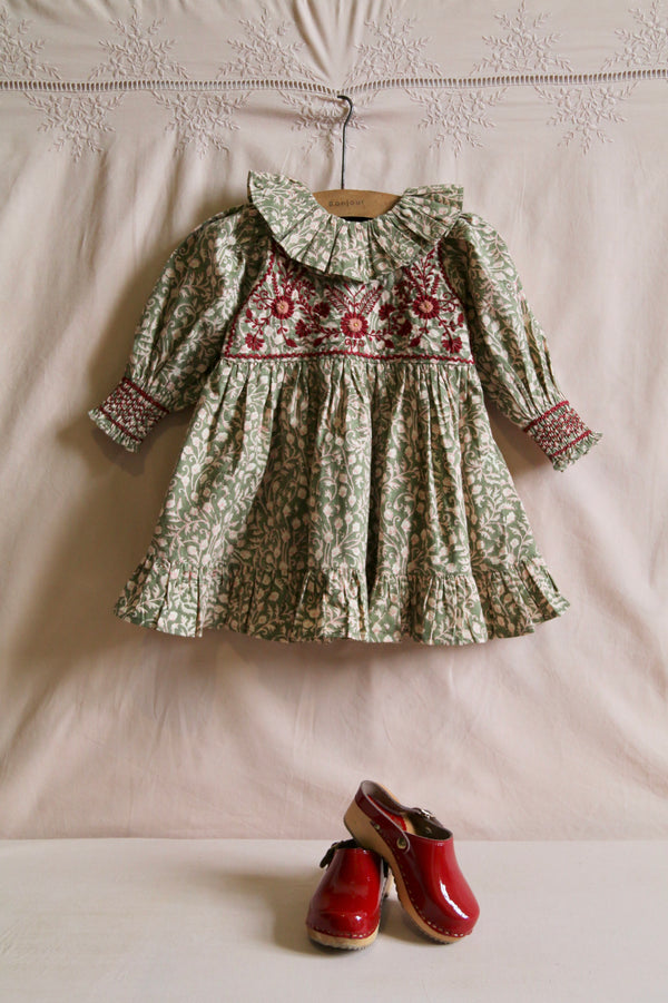 Iris Tunic | Leaf Block Print