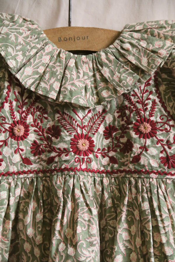 Iris Tunic | Leaf Block Print