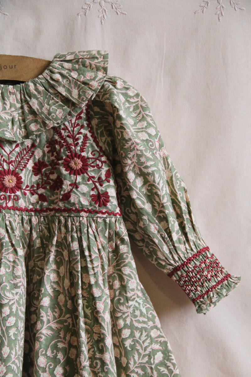 Iris Tunic | Leaf Block Print
