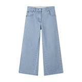 Mid-Rise Wide-Leg Denim Jeans