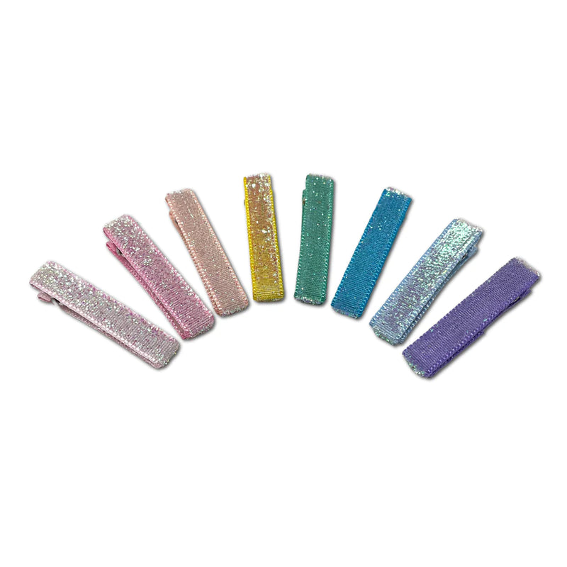 Glitter Velvet Bar Clips | Bundle
