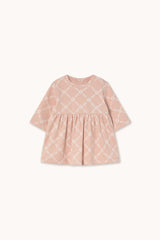 Flower Grid Rib Baby Dress
