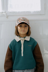 Color Block Polo Sleeve Tee
