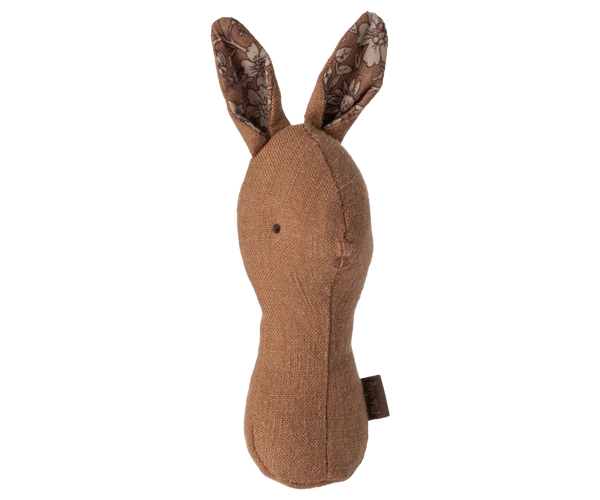Lullaby Friends Bunny Rattle | Chocolate