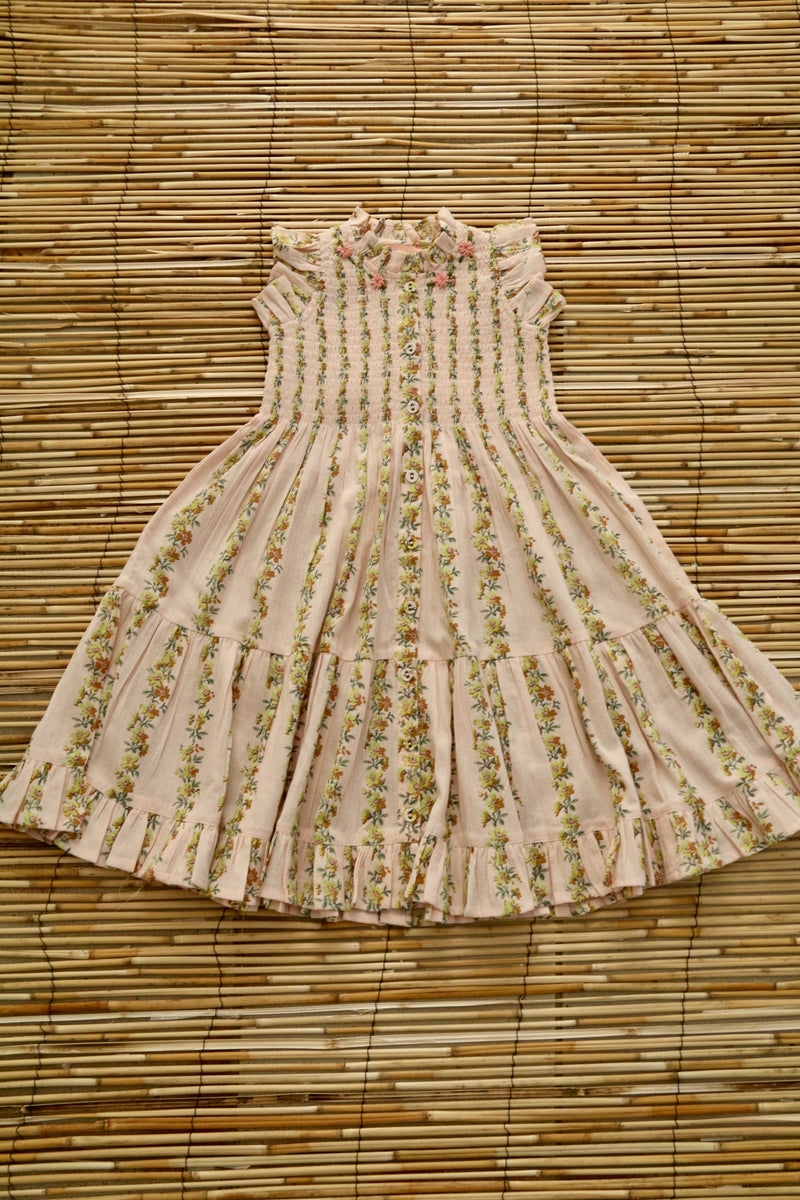 Ibiza Dress Farandole | Flowers Print Crepe