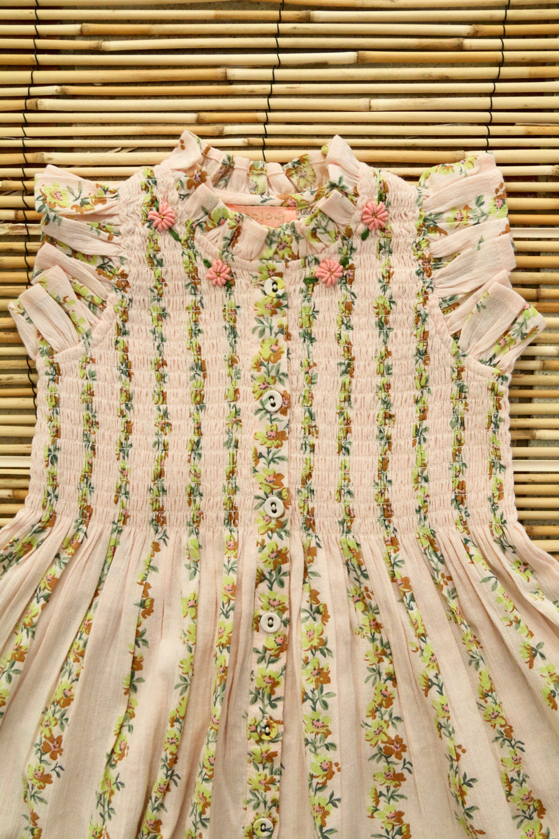 Ibiza Dress Farandole | Flowers Print Crepe