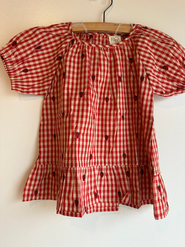 Molly Blouse | Berry Gingham