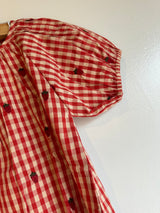 Molly Blouse | Berry Gingham