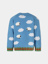 Knit Sweater with 3D Puffy Sheep