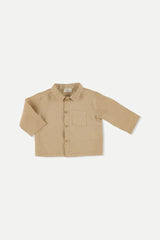 Baby Linen Shirt | Coffee