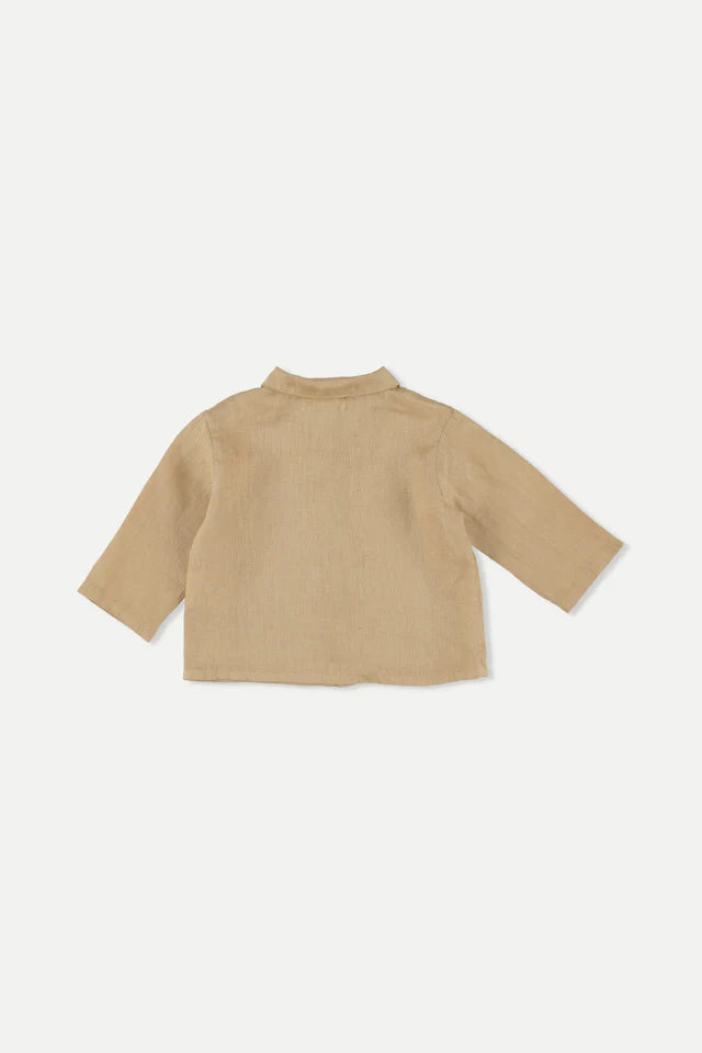 Baby Linen Shirt | Coffee