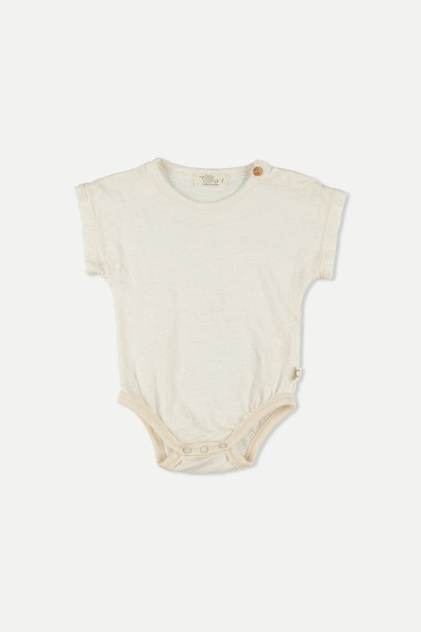 Slub Baby Bodysuit | Ivory
