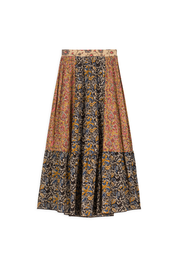 Jansia Skirt | Honey/Charcoal Poem