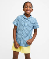 Jack Lee Shirt | Navy Ladder Stripe