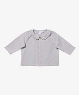 Jefferson Baby Shirt | Indigo Linen Stripe