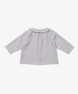 Jefferson Baby Shirt | Indigo Linen Stripe