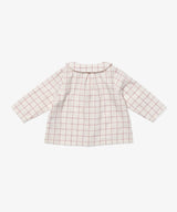 Jefferson Baby Shirt | Pomegranate Plaid