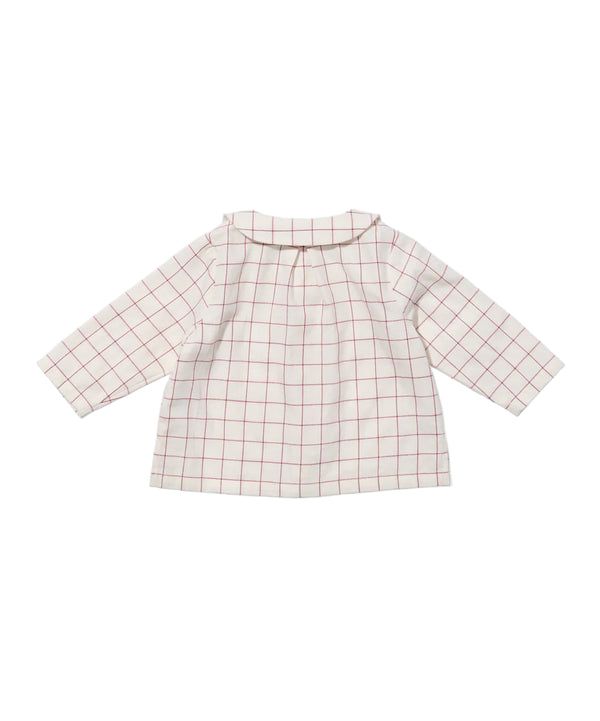 Jefferson Baby Shirt | Pomegranate Plaid