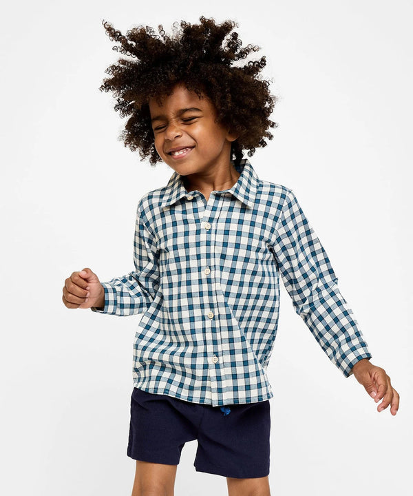 Jeffie Shirt | Blue Picnic Check