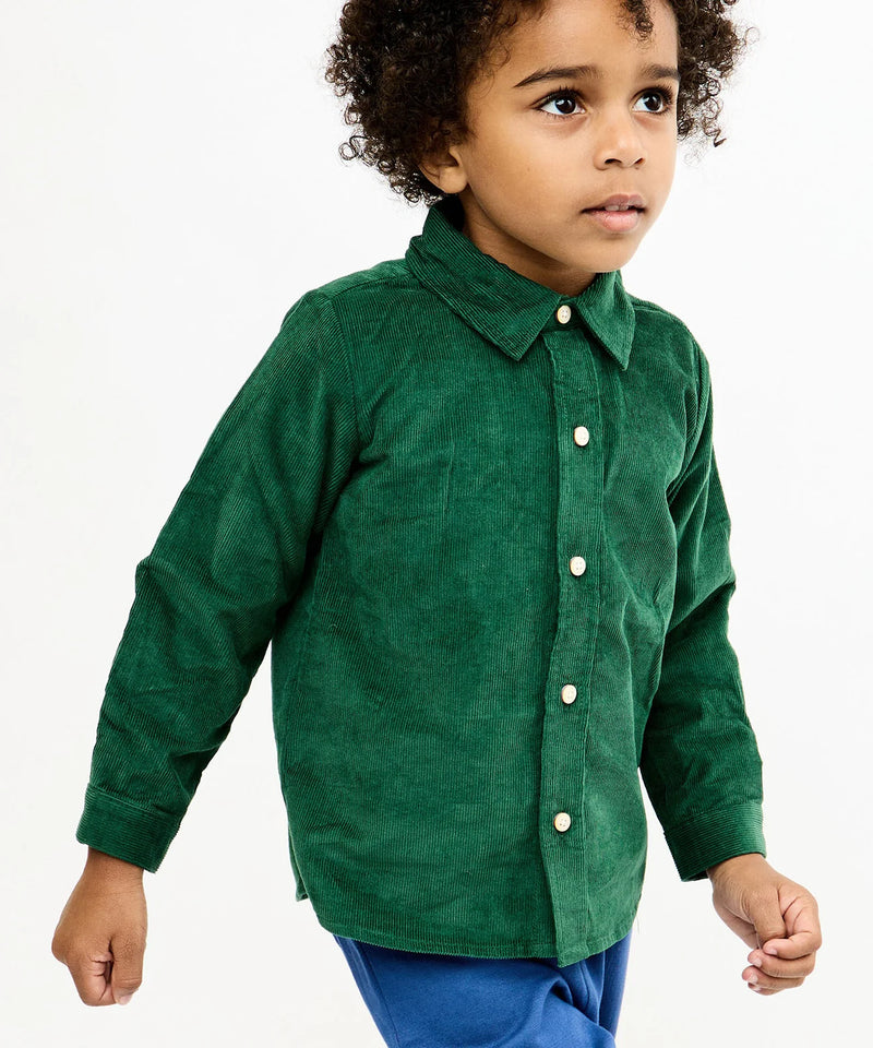 Jeffie Shirt | Forest Corduroy