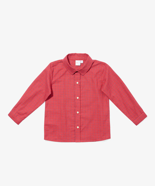 Jeffie Shirt | Holiday Red Plaid