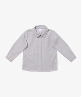 Jeffie Shirt | Indigo Linen Stripe
