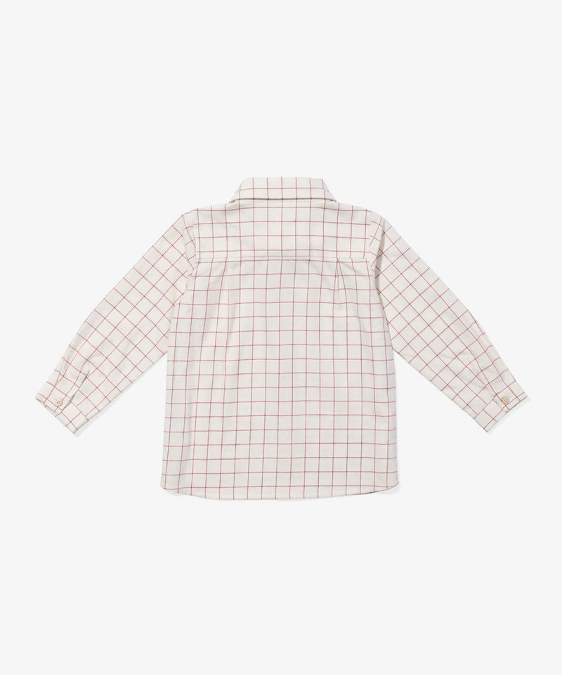 Jeffie Shirt | Pomegranate Plaid