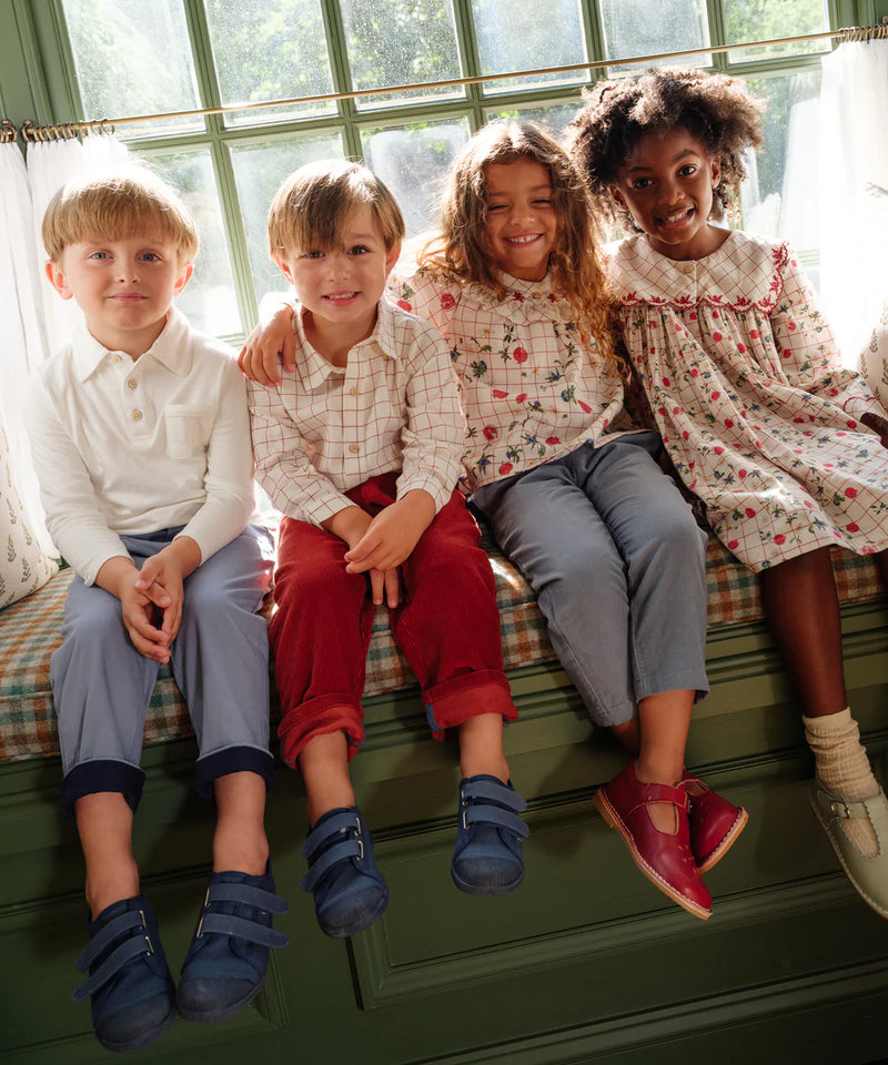 Jeffie Shirt | Pomegranate Plaid