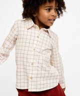 Jeffie Shirt | Pomegranate Plaid
