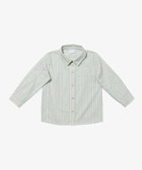 Jeffie Shirt | Sage Chevron Stripe