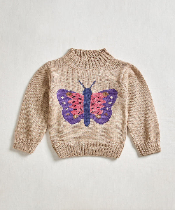 Intarsia Sweater | Sand Butterfly